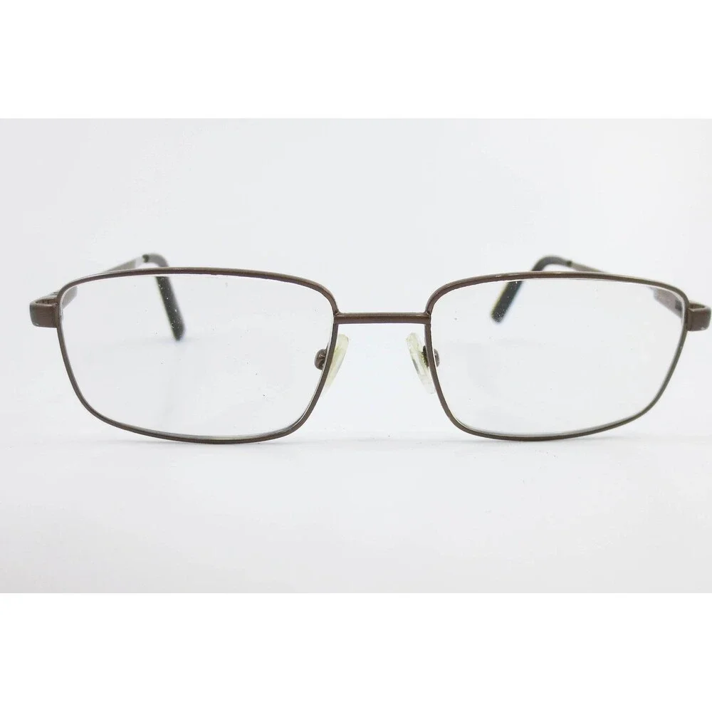 Adolfo Admiral BRZ Bronze Metal Rectangular Eyeglasses Frames 53-17-140 35500